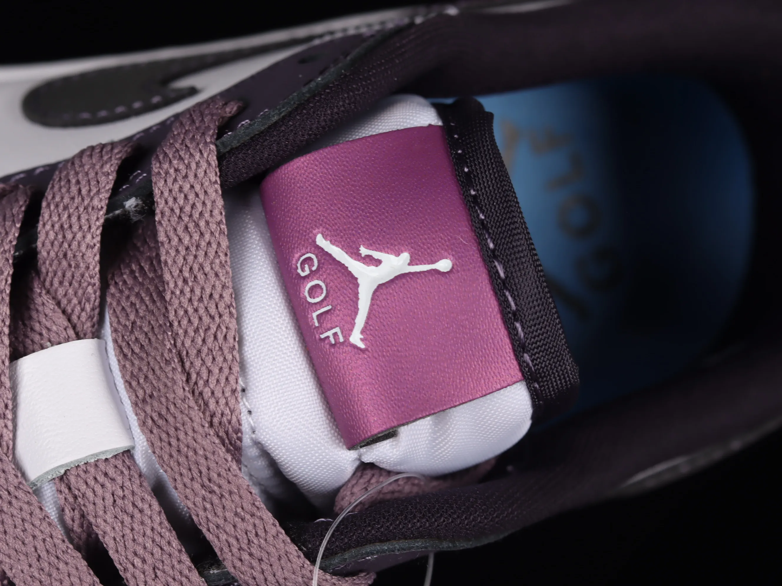 All categories Air Jordan Jordan series basketball shoes Air Jordan 1 Low G version pure original Air Jordan 1 Low Golf "Purple Smoke" AJ1 Joe 1 new golf version smoke white purple DZ9787-155
